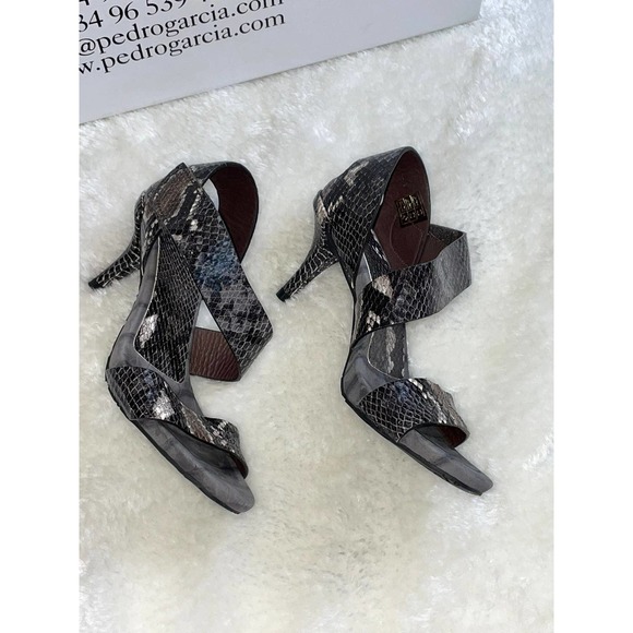 Pedro Garcia Womens Heel Sandal Python 36 - Picture 2 of 5